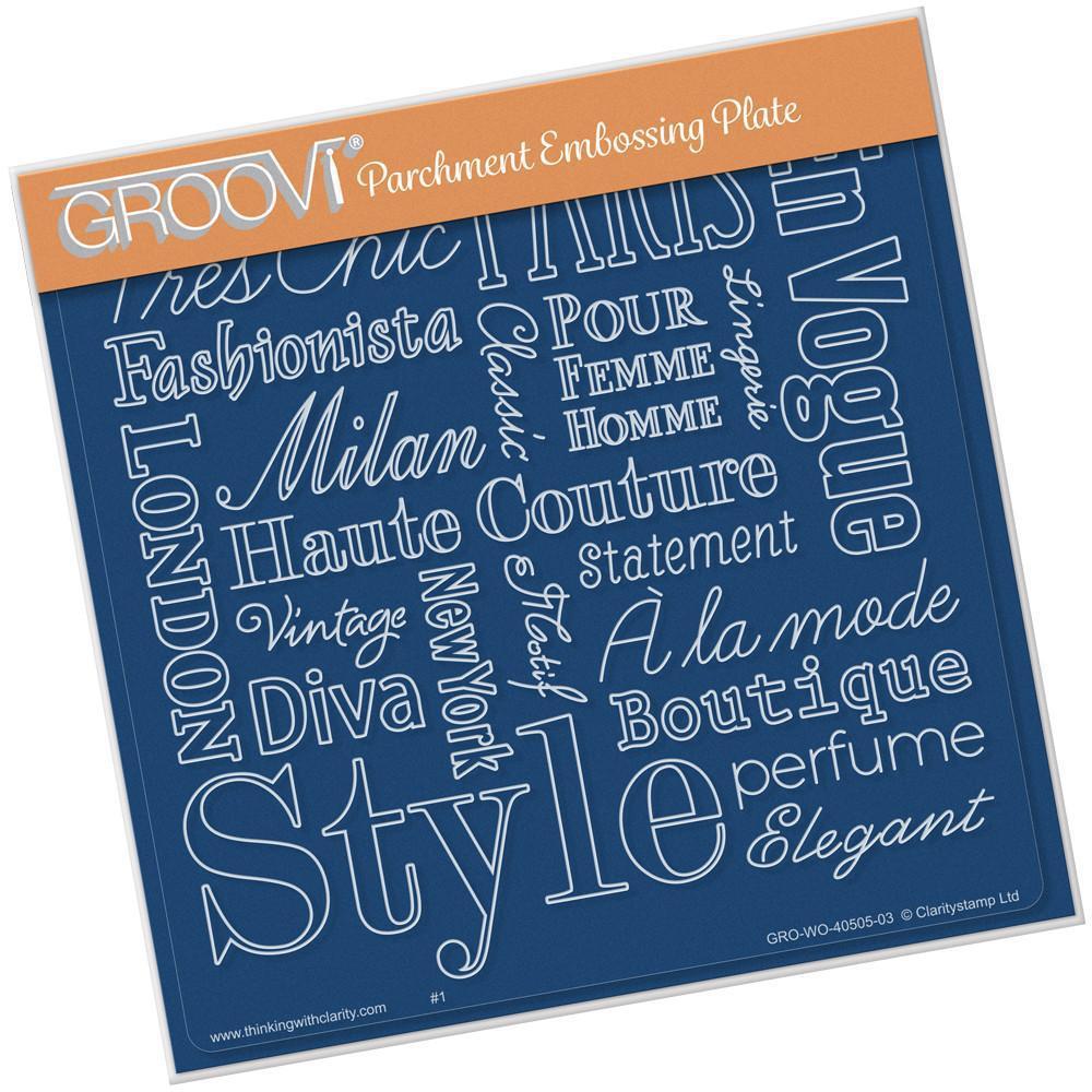 Elegant Expressions A5 Square Groovi Plate