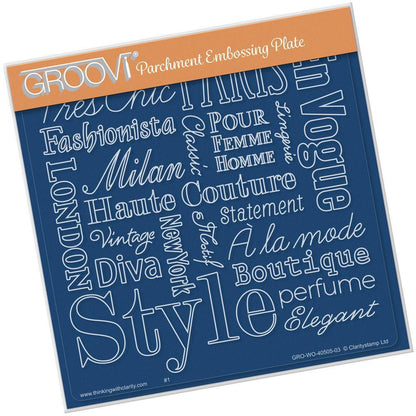Elegant Expressions A5 Square Groovi Plate