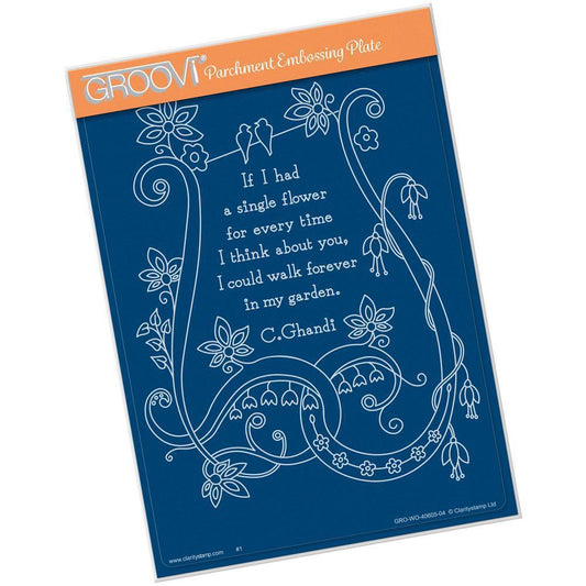 If I Had a Flower A5 Groovi Plate