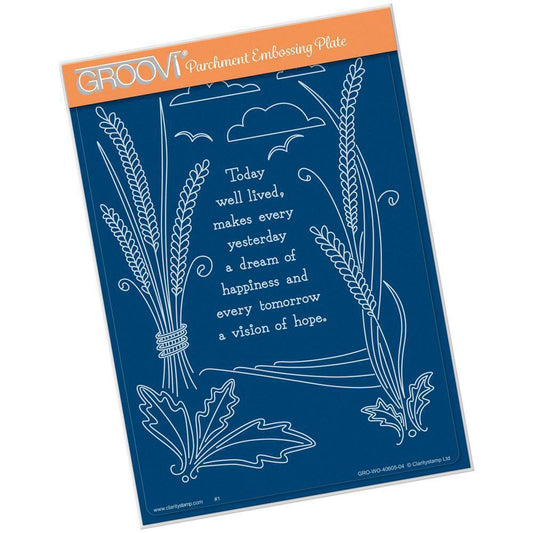 Today Well Lived A5 Groovi Plate