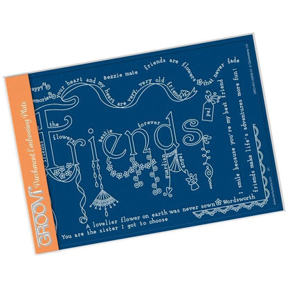 Linda's Friends Dangles A5 Groovi Plate