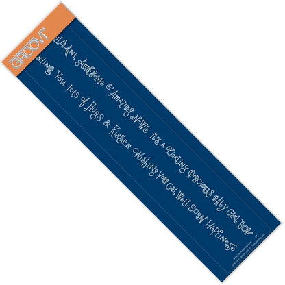 CLEARANCE New Arrival & Brilliant Mini Word Chains Groovi Border Plate