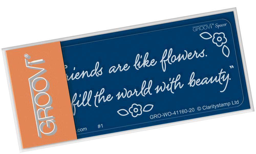 Tina's Friends Are Like Flowers Groovi Go! Spacer Plate