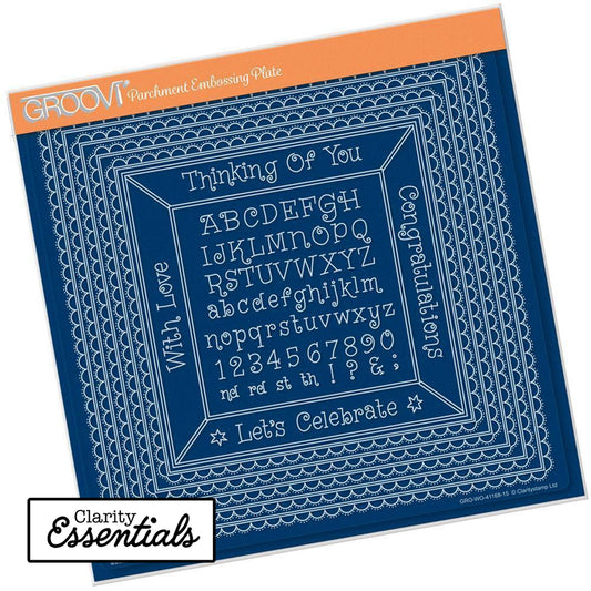 Nested Scallops Squares Extension A4 Square Groovi Plate