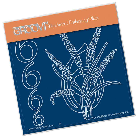Floral Numbers - 6 A6 Square Groovi Plate