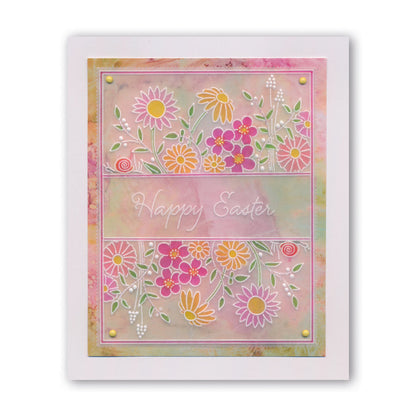 Daisy & Grass A6 Groovi Plate