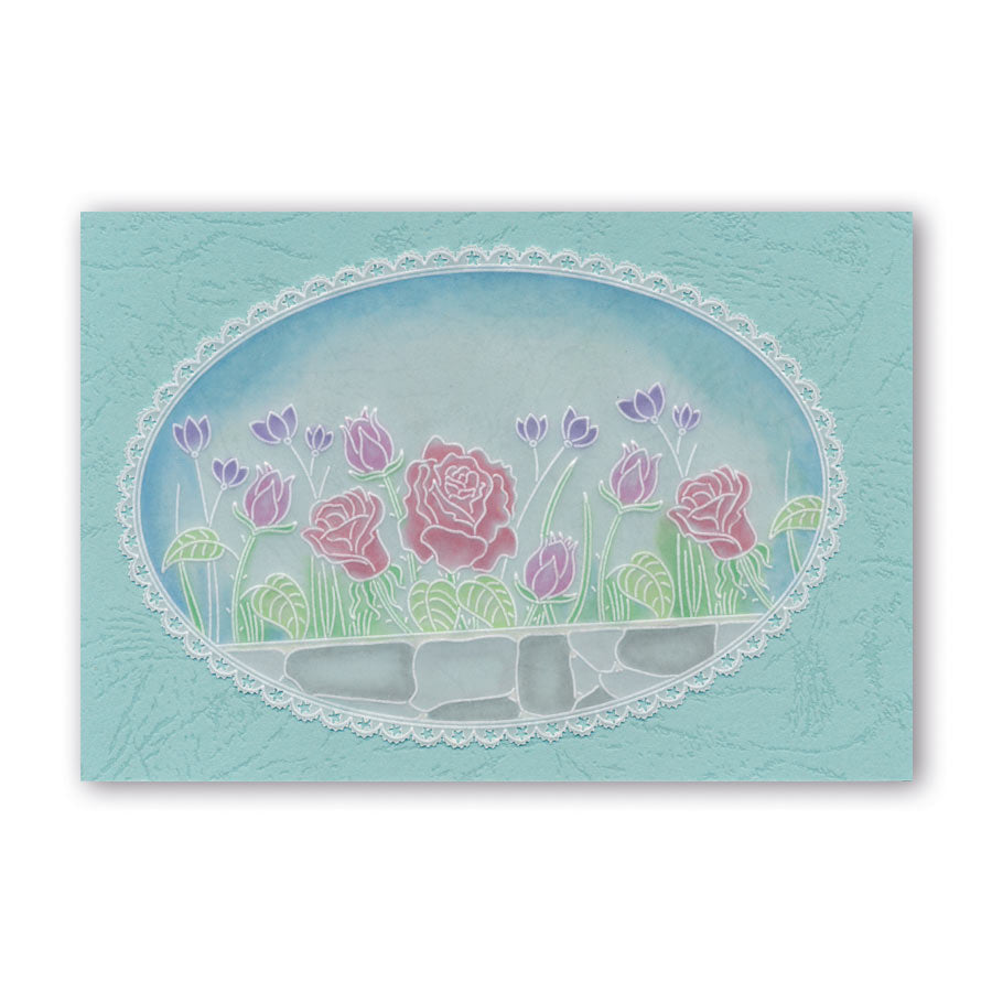 Rosie & Brick Wall A6 Groovi Plate