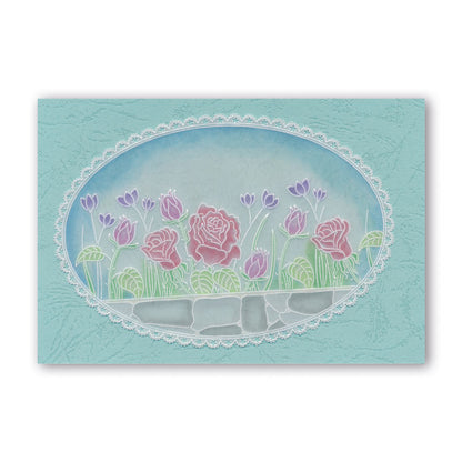 Rosie & Brick Wall A6 Groovi Plate