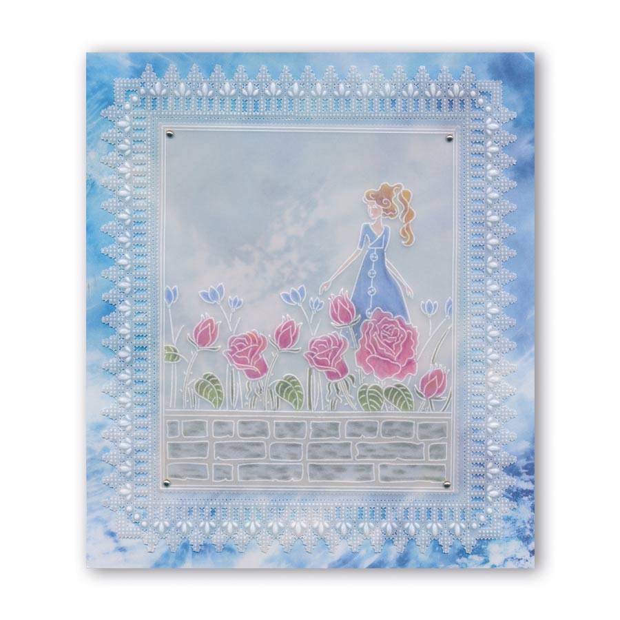 Rosie & Brick Wall A6 Groovi Plate