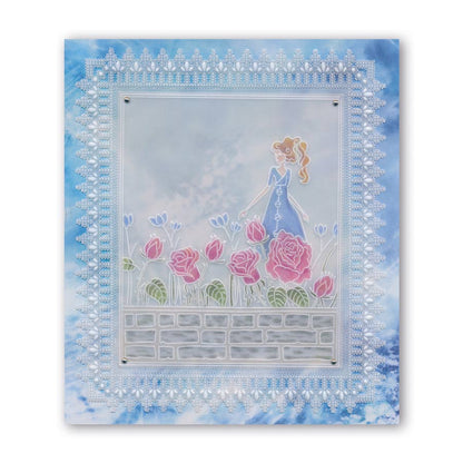 Rosie & Brick Wall A6 Groovi Plate