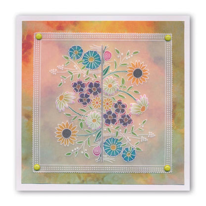 Daisy & Grass A6 Groovi Plate