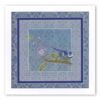 Garden Birds A6 Square Groovi Baby Plate Set