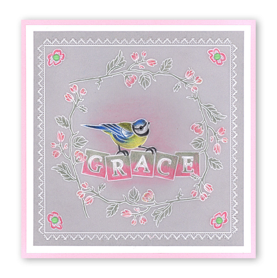 Garden Birds A6 Square Groovi Baby Plate Set