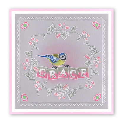 Garden Birds A6 Square Groovi Baby Plate Set