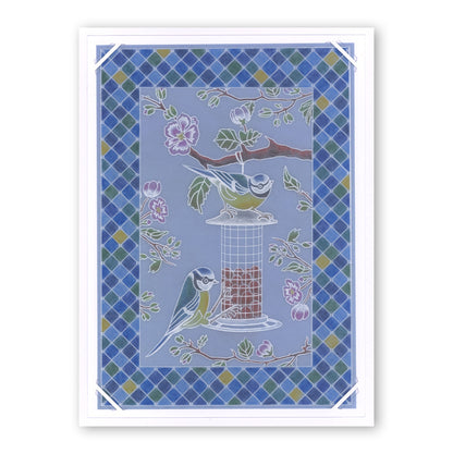 Garden Birds A6 Square Groovi Baby Plate Set