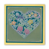 Garden Heart A5 Square Groovi Plate