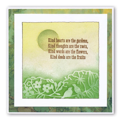 Garden Heart Frameless Stencil