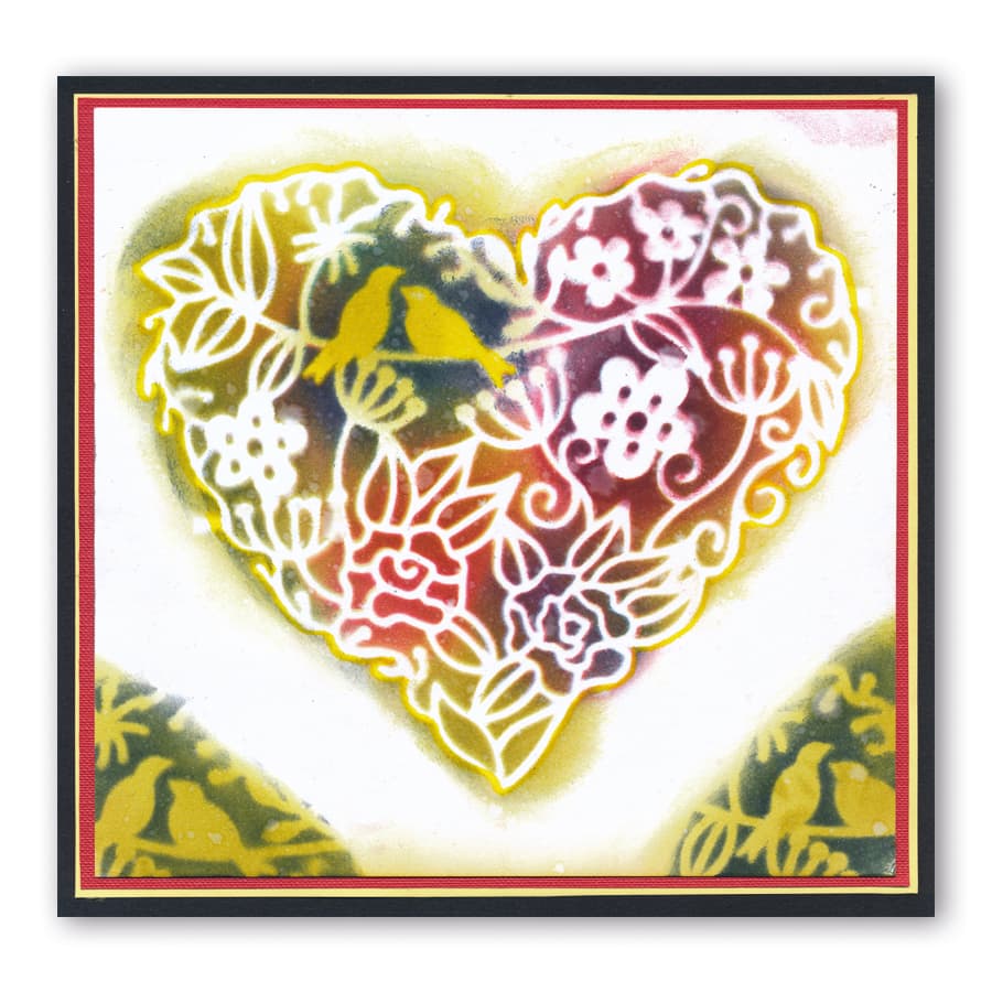 Garden Heart A5 Stamp & Stencil Collection