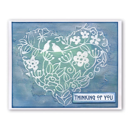 Garden Heart Frameless Stencil