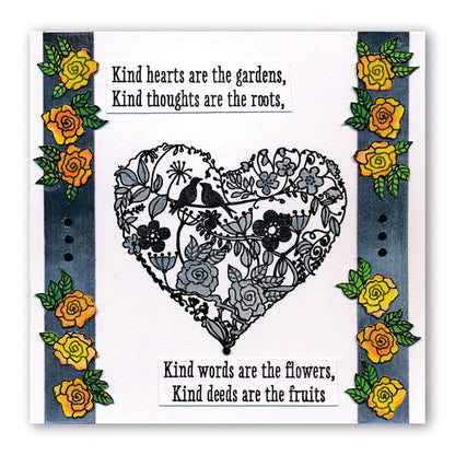 Garden Heart A5 Stamp Set