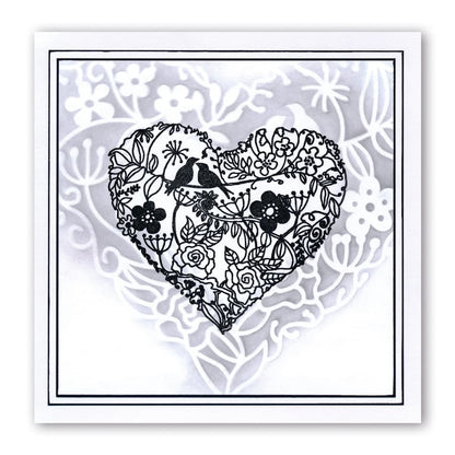 Garden Heart A5 Stamp & Stencil Collection