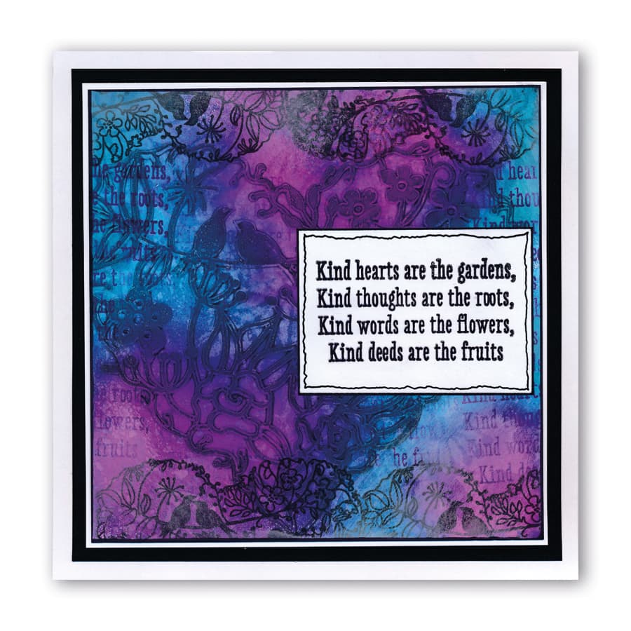 Garden Heart Frameless Stencil