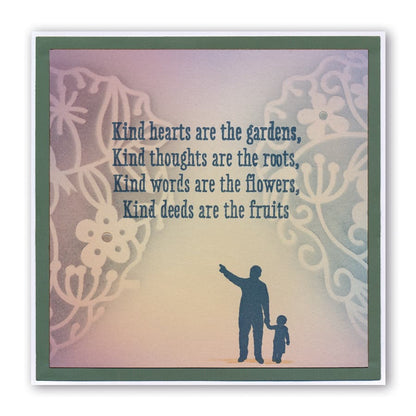 Garden Heart Frameless Stencil