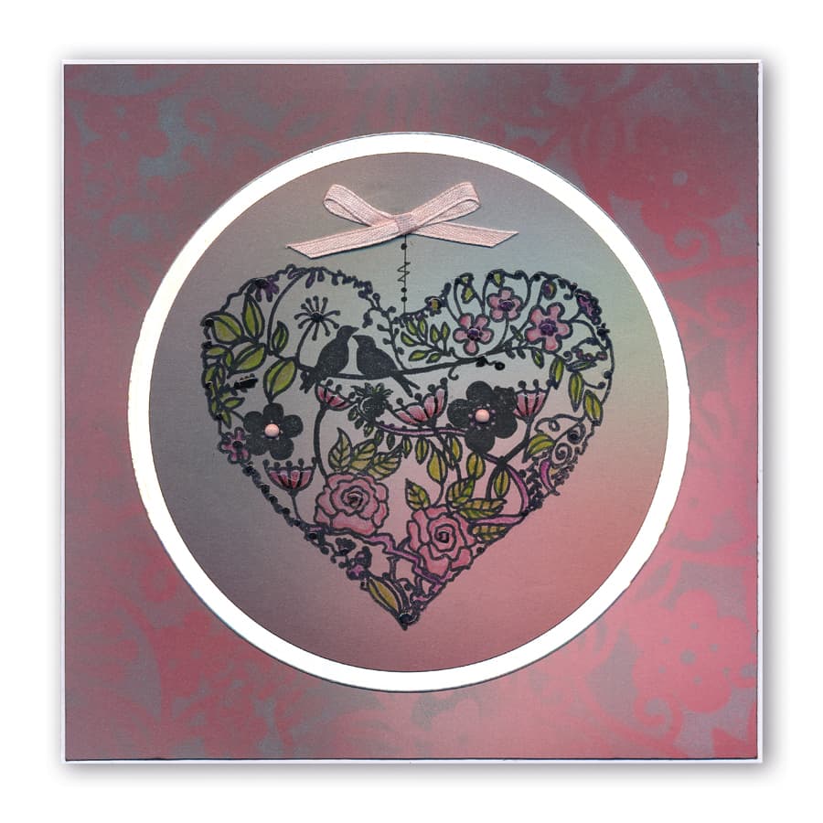 Garden Heart A5 Stamp Set