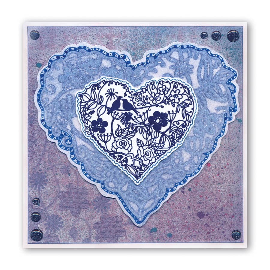 Garden Heart A5 Stamp Set