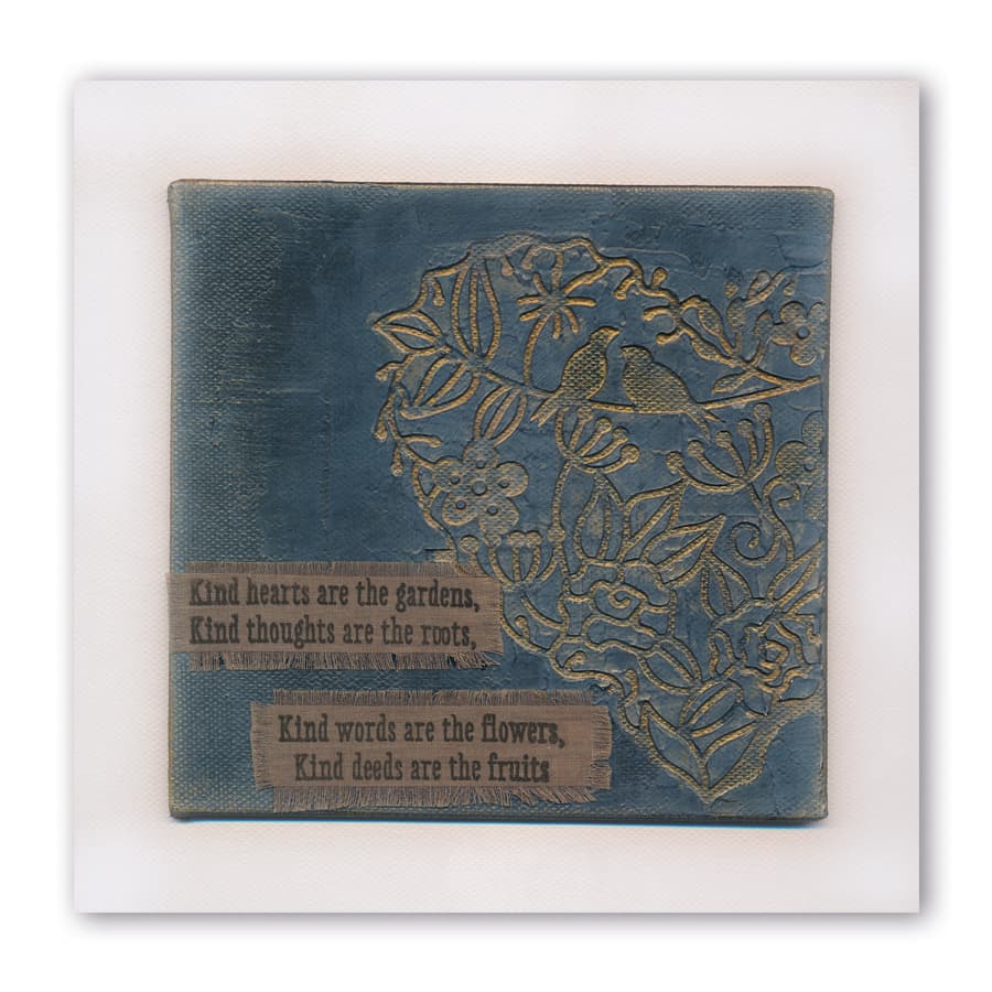 Garden Heart Frameless Stencil