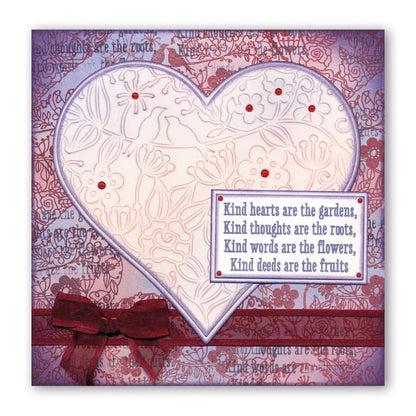 Garden Heart Frameless Stencil