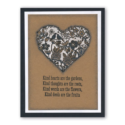 Garden Heart A5 Stamp & Stencil Collection