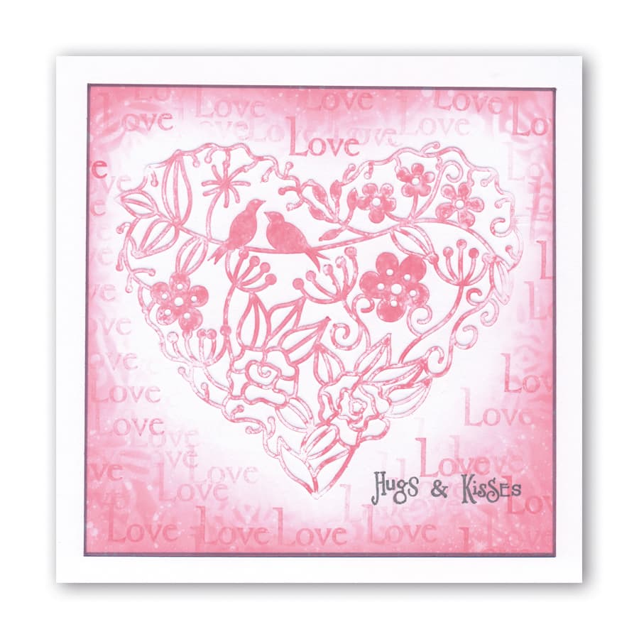 Garden Heart Frameless Stencil