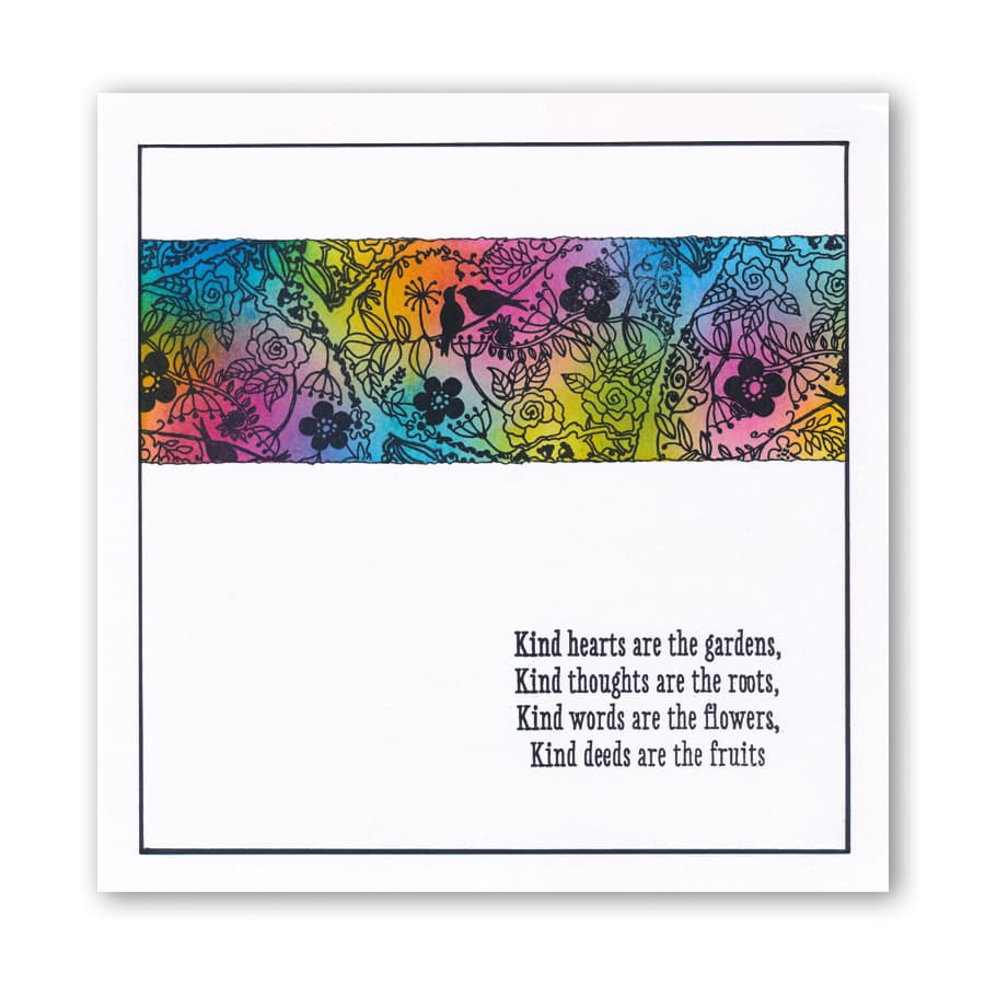 Garden Heart A5 Stamp Set