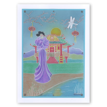 Geisha A5 Square Groovi Plate