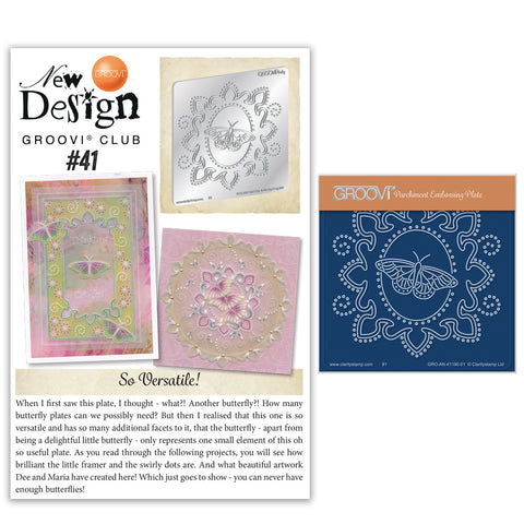 New Design Groovi® Club Back Issue 41-Framed Butterfly