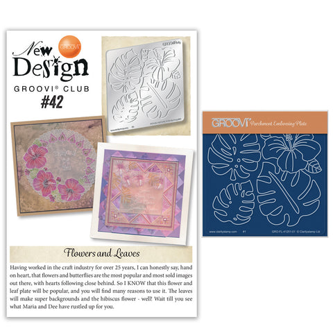 New Design Groovi® Club Back Issue 42- Hibiscus& leaves