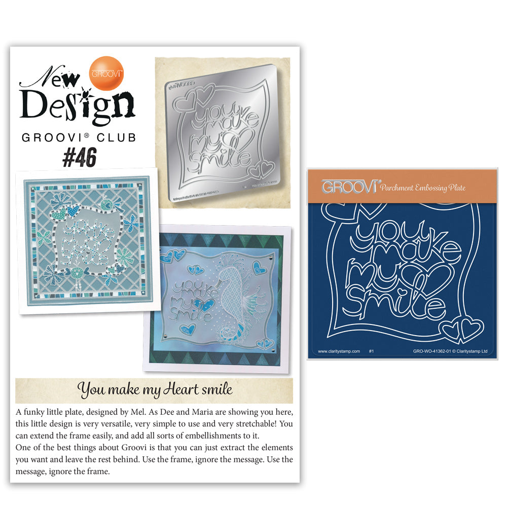 New Design Groovi® Club Back Issue - 46 - U Make My Heart Smile
