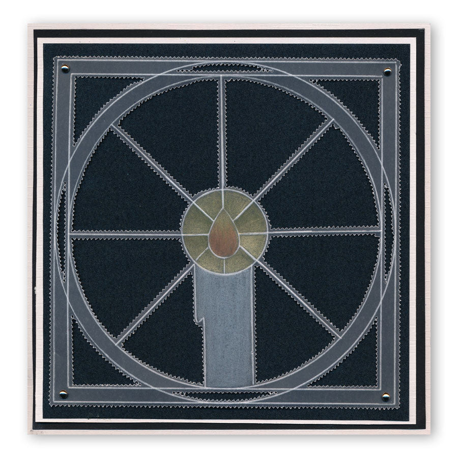 Candle Window A5 Square Groovi Plate