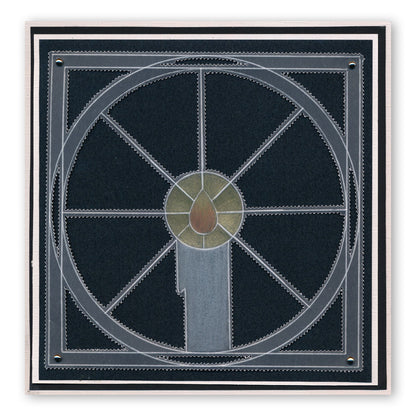 Candle Window A5 Square Groovi Plate