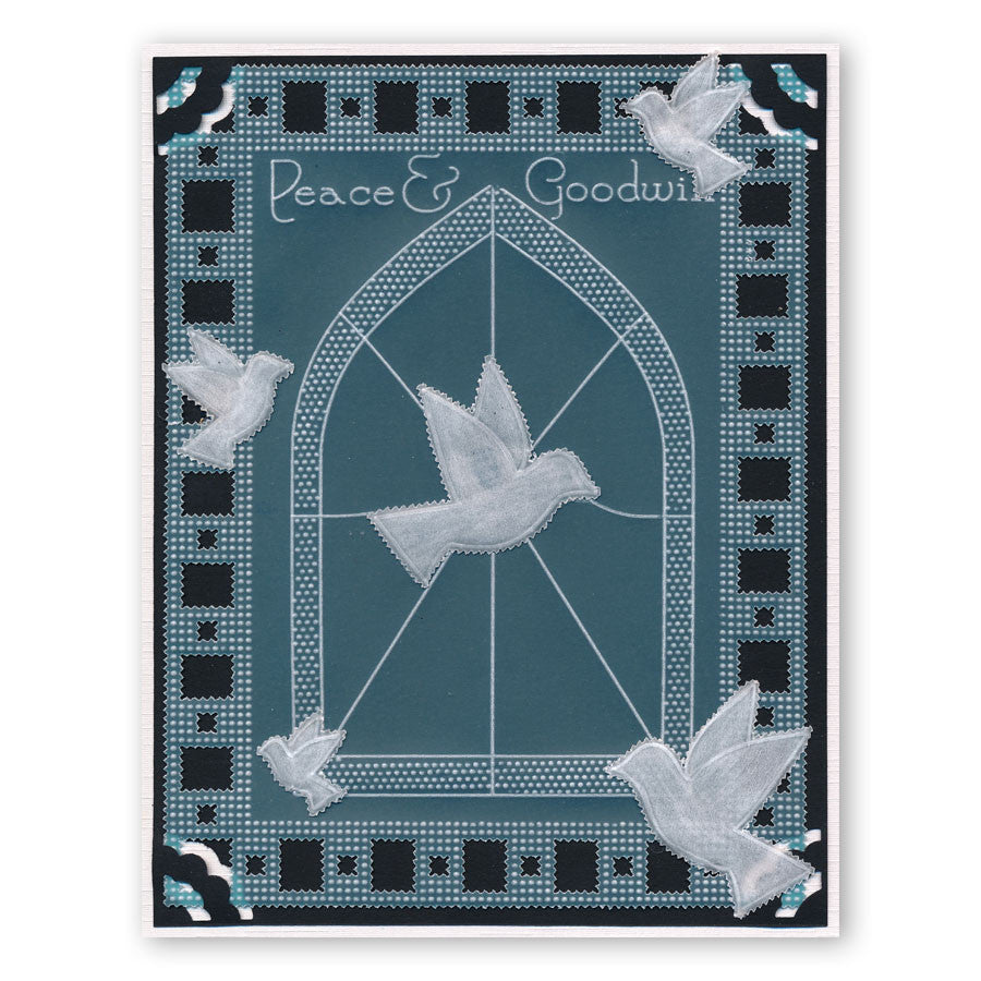 Dove Window A5 Square Groovi Plate