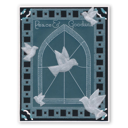 Dove Window A5 Square Groovi Plate
