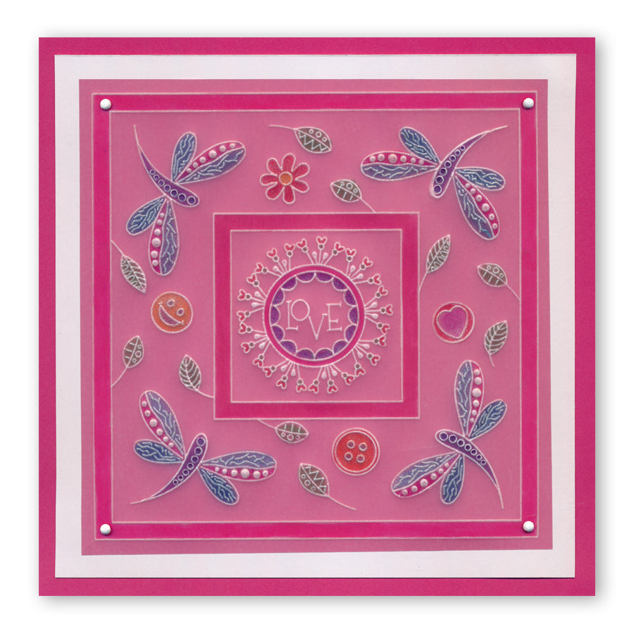 Tina's Doodle Flowers A6 Groovi Plate Set