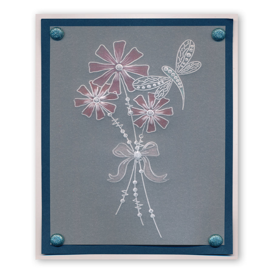 Tina's Doodle Flowers A6 Groovi Plate Set