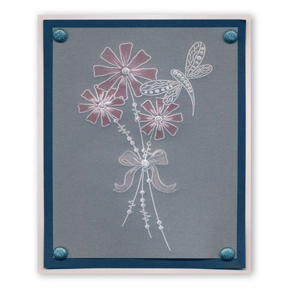 Tina's Doodle Flowers A6 Groovi Plate Set