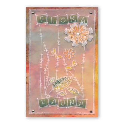 Tina's Doodle Flowers 2 A6 Groovi Plate