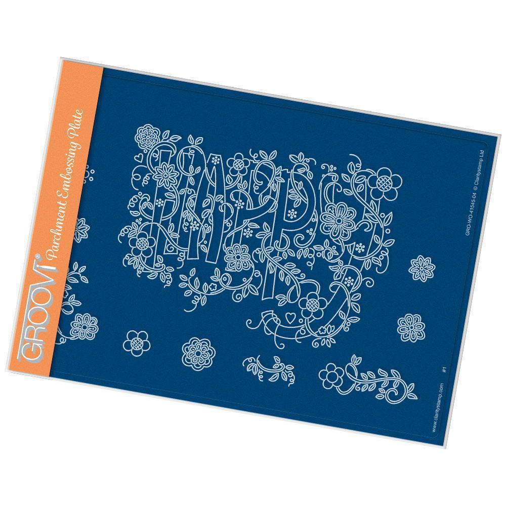 Barbara's SHAC Happy Doodle A5 Groovi Plate