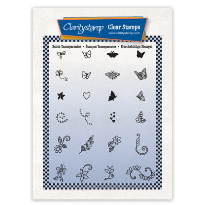 Barbara's Happy Embellishments A6 Square Stamp Set