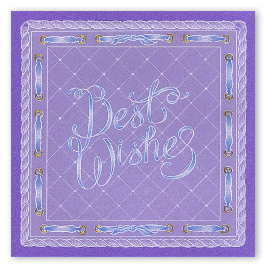 Best Wishes A5 Square Groovi Plate