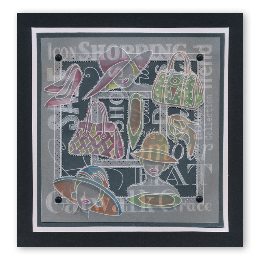 Hats, Bags & Shoes Groovi Border Plate Set